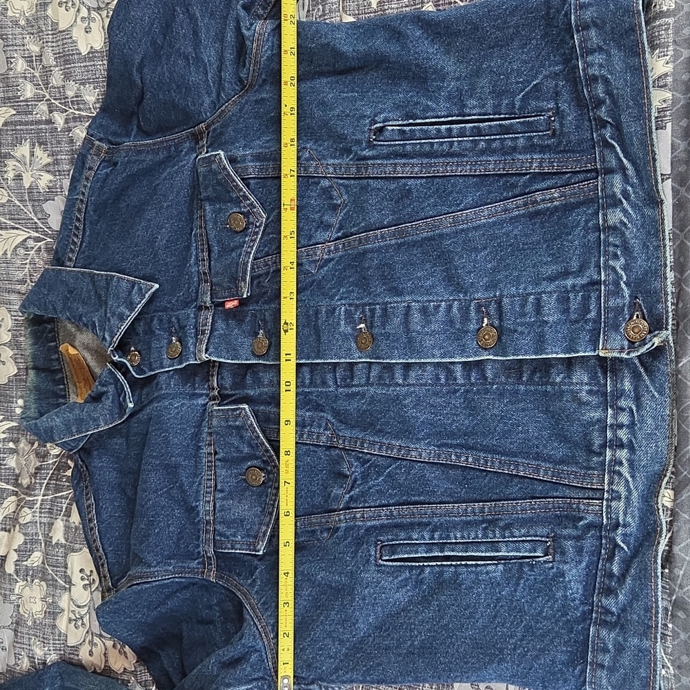 Levi Classic Vintage Blue Denim Jacket 46 L Womens Large - Picture 8 of 9